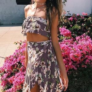 Blue Life Ruffle Top & Skirt 🌺